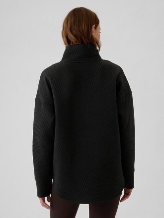 Jersey de jacquard acolchado con media cremallera GapFit
