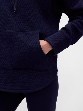 Jersey de jacquard acolchado con media cremallera GapFit