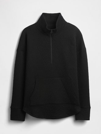 Jersey de jacquard acolchado con media cremallera GapFit