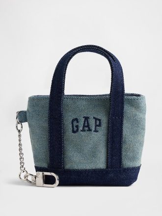 Llavero con dije de bolso con logotipo