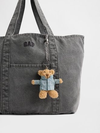 Llavero con dije de chaqueta vaquera de oso Brannan