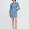 Minivestido camisero vaquero estilo western