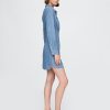 Minivestido camisero vaquero estilo western
