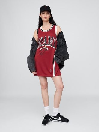 Minivestido de jersey reciclado de los Miami Heat de la NBA