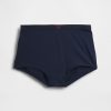 Pantalón corto de tiro alto de algodón orgánico elástico Pantalón corto de tiro alto de algodón orgánico elástico