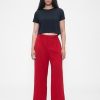 Pantalones 365 de tiro bajo, plisados  y de pierna ancha