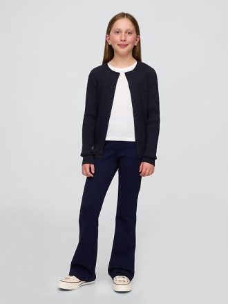 Pantalones acampanados fáciles de usar de uniforme para niños