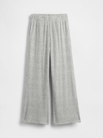 Pantalones anchos de canalé suave para niños