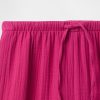 Pantalones anchos fáciles de hacer de gasa arrugada para niños Pantalones anchos fáciles de hacer de gasa arrugada para niños