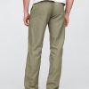 Pantalones caqui de lino y algodón Pantalones caqui de lino y algodón