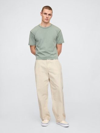 Pantalones caqui extra holgados