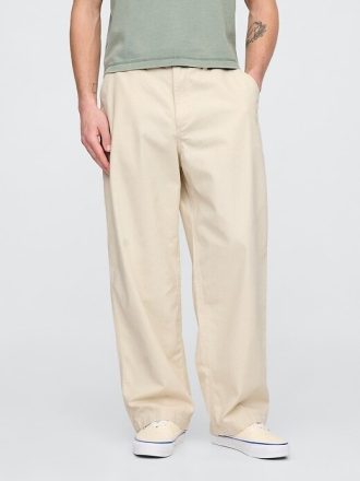 Pantalones caqui extra holgados