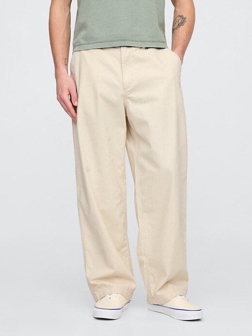 Pantalones caqui extra holgados Pantalones caqui extra holgados
