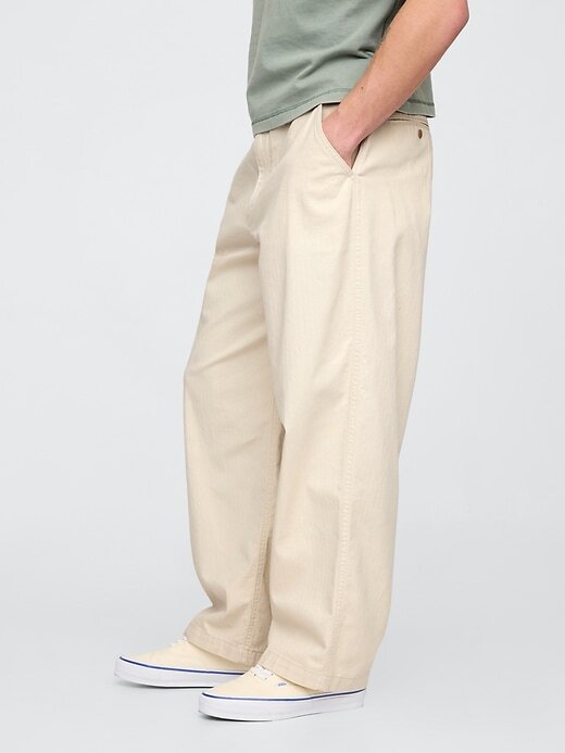 Pantalones caqui extra holgados Pantalones caqui extra holgados