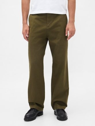 Pantalones caqui holgados modernos