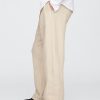 Pantalones caqui holgados plisados de lino y algodón de los años 90 Pantalones caqui holgados plisados de lino y algodón de los años 90