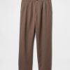 Pantalones caqui holgados plisados de lino y algodón de los años 90 Pantalones caqui holgados plisados de lino y algodón de los años 90