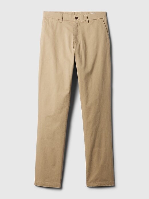 Pantalones caqui modernos con corte atlético Pantalones caqui modernos con corte atlético