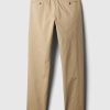Pantalones caqui modernos con corte atlético Pantalones caqui modernos con corte atlético