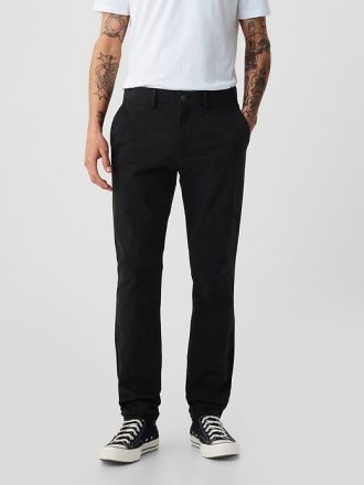 Pantalones caqui modernos de corte ajustado