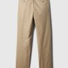 Pantalones caqui modernos de corte relajado Pantalones caqui modernos de corte relajado