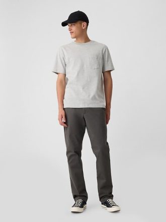 Pantalones caqui rectos modernos