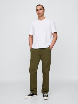Pantalones caqui rectos modernos