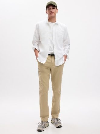 Pantalones caqui rectos modernos