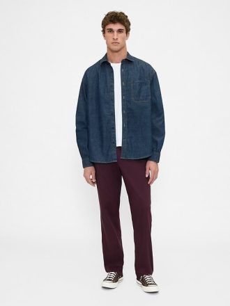 Pantalones caqui rectos modernos
