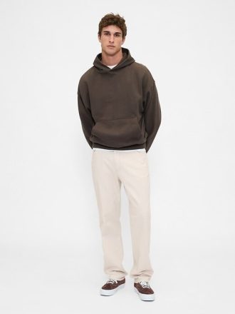 Pantalones caqui rectos y relajados