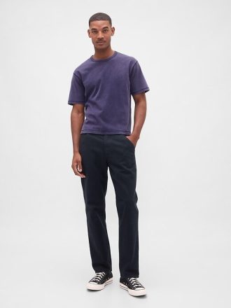 Pantalones caqui rectos y relajados