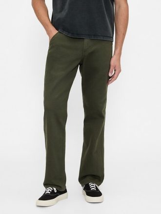 Pantalones caqui rectos y relajados