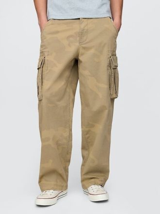 Pantalones cargo de camuflaje extra holgados