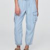 Pantalones cargo de paracaídas de mezclilla para niños