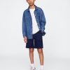 Pantalones cortos caqui holgados de 7″ para niños Pantalones cortos caqui holgados de 7″ para niños