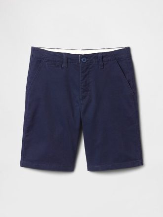 Pantalones cortos caqui holgados de 7″ para niños