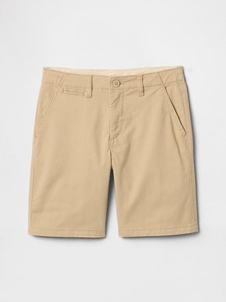 Pantalones cortos caqui holgados de 7″ para niños