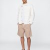 Pantalones cortos caqui plisados Pantalones cortos caqui plisados