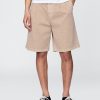 Pantalones cortos caqui plisados Pantalones cortos caqui plisados