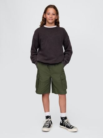 Pantalones cortos cargo fáciles de ripstop de 7.5″ para niños