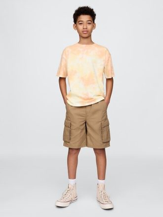 Pantalones cortos cargo fáciles de ripstop de 7.5″ para niños