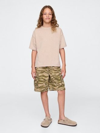 Pantalones cortos cargo fáciles de ripstop de 7.5″ para niños