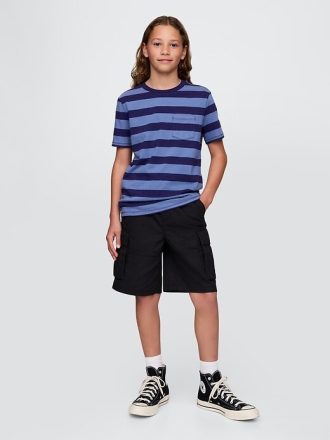Pantalones cortos cargo fáciles de ripstop de 7.5″ para niños