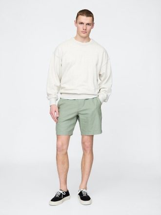 Pantalones cortos de lino y algodón de 8″