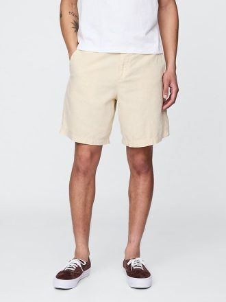 Pantalones cortos de lino y algodón de 8″