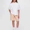 Pantalones cortos de lino y algodón para niños de 8″ Pantalones cortos de lino y algodón para niños de 8″