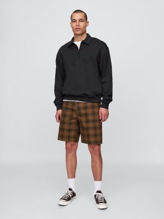Pantalones cortos de lona a cuadros