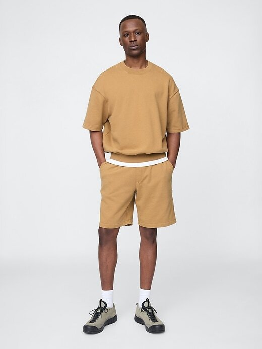 Pantalones cortos deportivos Carpenter de felpa francesa de peso pesado Pantalones cortos deportivos Carpenter de felpa francesa de peso pesado