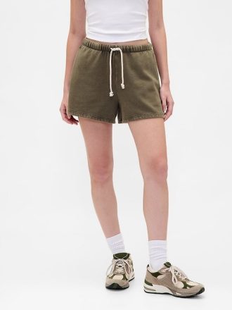 Pantalones cortos deportivos de felpa francesa de 3″ de peso pesado