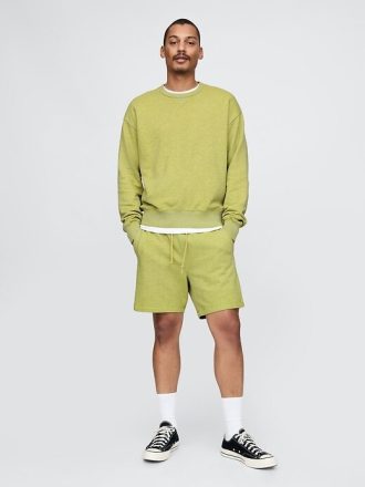 Pantalones cortos deportivos de felpa francesa de peso pesado